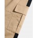 Mens Solid Color Side Patchwork Casual Pants With Pocket Mens Solid Color Side Patchwork Casual Pants With Pocket