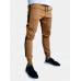 Mens Solid Color Side Patchwork Casual Pants With Pocket Mens Solid Color Side Patchwork Casual Pants With Pocket