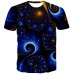 Fashion 3D Starry Sky T shirt Creative Design Summer Men Cool Short Sleeve Casual Cotoon Print Sports Top Fashion 3D Starry Sky T shirt Creative Design Summer Men Cool Short Sleeve Casual Cotoon Print Sports Top