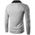 Classic Brief Fashion Neckline Sweatershirt Men’s Single breasted Hit Color Knitting Cardigan Classic Brief Fashion Neckline Sweatershirt Men’s Single breasted Hit Color Knitting Cardigan