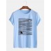 Mens Shark Line Print Round Neck Short Sleeve Cute T Shirts Mens Shark Line Print Round Neck Short Sleeve Cute T Shirts