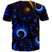 Fashion 3D Starry Sky T shirt Creative Design Summer Men Cool Short Sleeve Casual Cotoon Print Sports Top Fashion 3D Starry Sky T shirt Creative Design Summer Men Cool Short Sleeve Casual Cotoon Print Sports Top