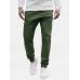 Mens Solid Color Casual Drawstring Pants With Pocket Mens Solid Color Casual Drawstring Pants With Pocket